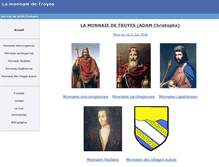 Tablet Screenshot of lamonnaiedetroyes.fr